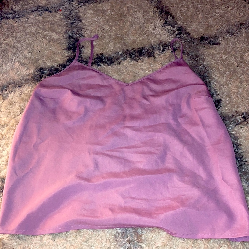 Cute silky purple tank size Xl worn once